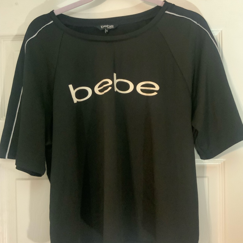 Bebe Sport Classic Black Tee